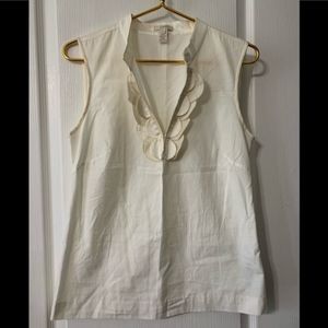 J Crew sleeveless blouse